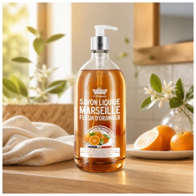 Les Petits Bains de Provence Sabão de Marselha Flor de Laranjeira 1 L