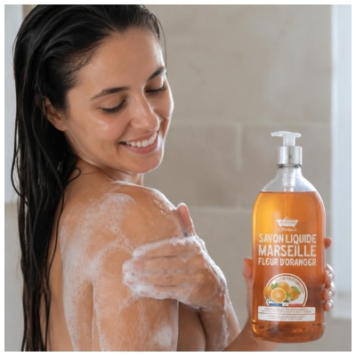 Les Petits Bains de Provence Sabão de Marselha Flor de Laranjeira 1 L
