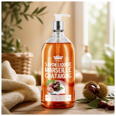 Les Petits Bains de Provence Sabonete de Marselha Castanha 1 L