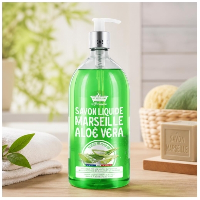 Les Petits Bains de Provence Savon de Marseille Aloe Vera 1 L