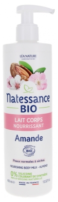 Natessance Lait Corps Nourrissant Amande Bio 400 ml