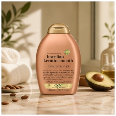 Balsam Ogx Brazilian Keratin 385 ml