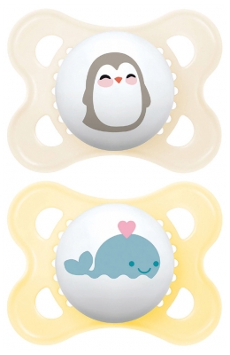 MAM 2 Soothers Original Animals 2-6 Months - Model: Penguin and Whale