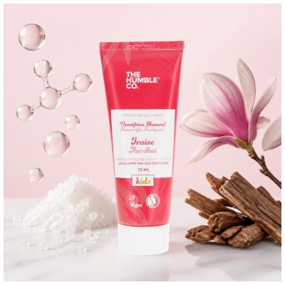 The Humble Co. Kids Lasten Hammastahna Mansikka 75 ml