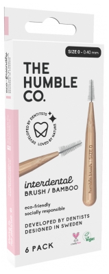The Humble Co. 6 Bamboo Interdental Brushes - Size: Size 0: 0,40mm