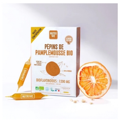 Nutrivie Bio Grapefruitkerne 20 Ampullen