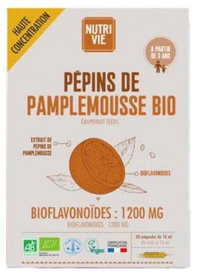 Nutrivie Sementes de Toranja Bio 20 Ampolas