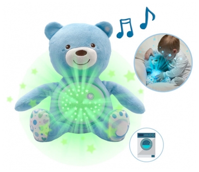 Chicco First Dreams Ourson Projecteur 0 Mois et + - Couleur : Bleu