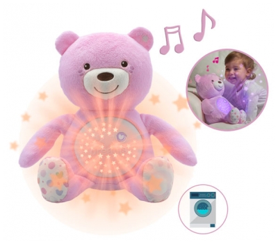 Chicco First Dreams Bear Cub Spotlight 0 Month and + - Colour: Pink