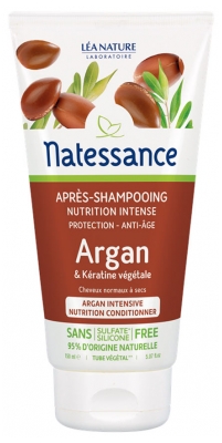 Natessance Après-Shampoing Argan & Kératine Végétale 150 ml
