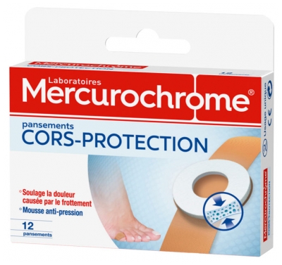 Mercurochrome Corns Protection 12 Plasters