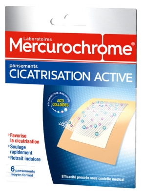 Mercurochrome Active Healing Plasters 6 Plasters
