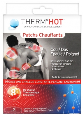 TheraPearl ThermHot 2 Patchs Chauffants Cou/Dos/Épaule/Poignet