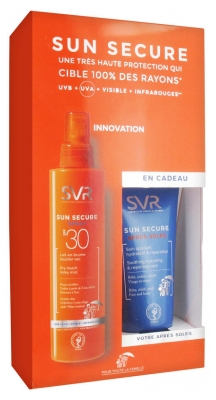 SVR Sun Secure Spray Lait-en-Brume SPF30 200 ml + Après-Soleil 50 ml Offert