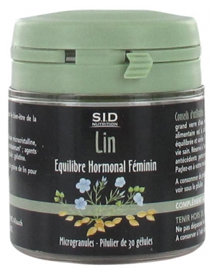 S.I.D Nutrition Equilibre Hormonal Féminin Lin 30 Gélules