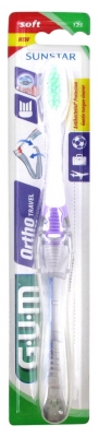 GUM Orthodontic Travel Toothbrush 125 - Colour: Purple