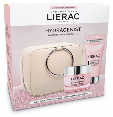 Lierac Set Hydragenist Moisturizing Cream-Gel Oxygenating Replumping 50ml + Free Mask 75ml