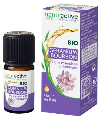 Naturactive Geranium Bourbon Essential Oil Organic 5 ml