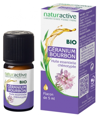 Naturactive Æterisk Olie Bourbon Geranium Økologisk 5 ml