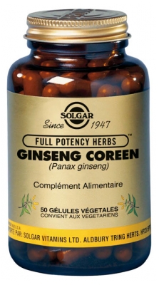 Solgar Ginseng Coreean 50 Capsule Vegetale