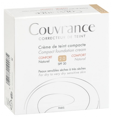 Avène Couvrance Complexion Corrector Compact Cream per Pelli Sensibili da Secche a Molto Secche 10 g