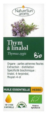 NatureSun Aroms Organic Essential Oil Linalol Thyme (Thymus Zygis) 10ml