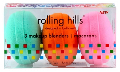 Rolling Hills 3 Makeup Blenders Macarons