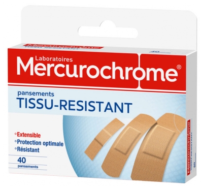 Mercurochrome Tecido Resistente 40 Pensos