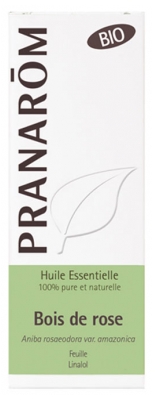 Pranarôm Olio Essenziale di Palissandro (Aniba Rosaeodora ssp Amazonica) Biologico 10 ml