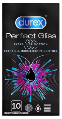 Durex Perfect Gliss Extra Lubrication 10 