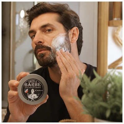 Estipharm Sheabutter und Weißer Ton Bartseife 100 g