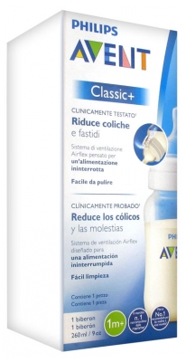 Avent Classic+ Baby Bottle 260ml 1 Months and +