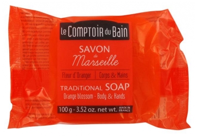 Le Comptoir du Bain Orange Blossom Marseille Traditional Soap 100g