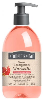 Le Theke du Bad Traditionelle Seife aus Marseille Grapefruit Rose 500 ml
