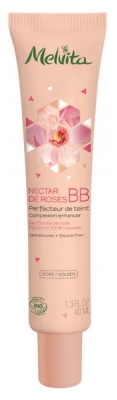 Melvita Nectar de Roses Organic BB Complexion Enhancer Intense Hydration 40ml - Colour: Golden