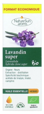 NatureSun Aroms Aceite Esencial Lavanda Super (Lavandula Hybrida Clone Super) Bio Formato Económico 30 ml