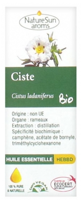 NatureSun Aroms Cisto (Cistus Ladaniferus) Olio Essenziale Biologico 5 ml