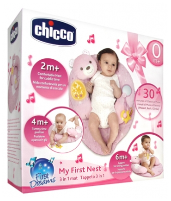 Chicco First Dreams My First Nest 3-in-1 Mat 0 Month and + - Colour: Pink