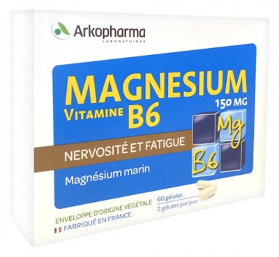 Arkopharma Magnesium Vitamin B6 150mg 60 Capsules