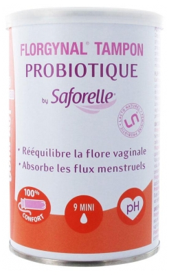 Saforelle Florgynal Tampon Probiotique Applicateur Compact 9 Mini