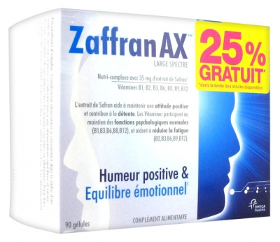 Omega Pharma Zaffran AX 90 Gélules 25% Gratuit