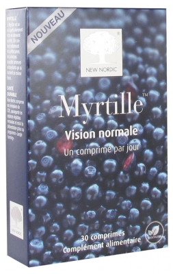 New Nordic Arándano Visión Normal 30 Comprimidos
