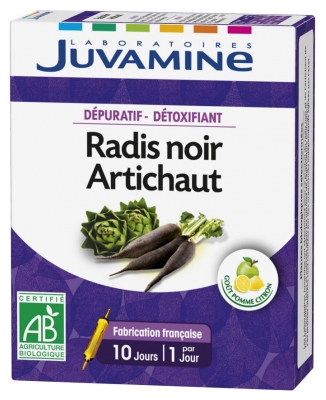 Juvamine Radis Noir Artichaut 10 Ampoules
