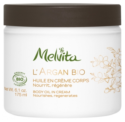 Melvita L'Argan Bio Huile en Crème Corps 175 ml