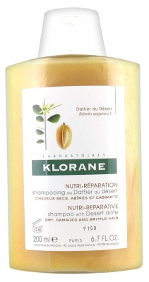 Klorane Nourishing and Repairing Shampoo with Desert Datte-Palm 200ml