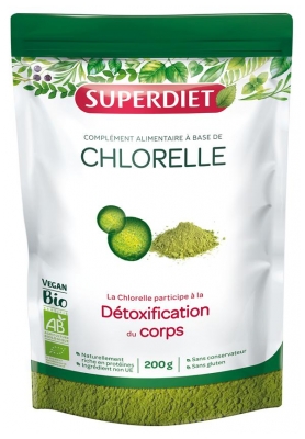 Superdiet Chlorelle Bio 200 g (à consommer de préférence avant fin 03/2020)