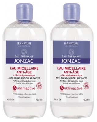 Eau de Jonzac Sublimactive Anti-Aging Micellar Water 2 x 500ml