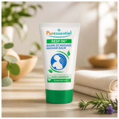 Puressentiel Resp OK Baume de Massage aux 19 Huiles Essentielles 50 ml