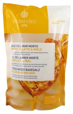 DermaSel Spa Dead Sea Bath Salt Milk and Honey 400g
