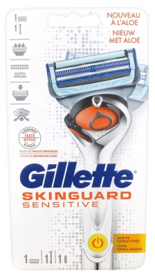 Gillette Skinguard Sensitive Rasoir à Recharge de Lames à l'Aloe